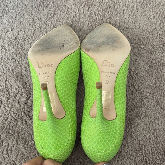 Christine Dior Snake Skin Heels - Picture 3 of 5